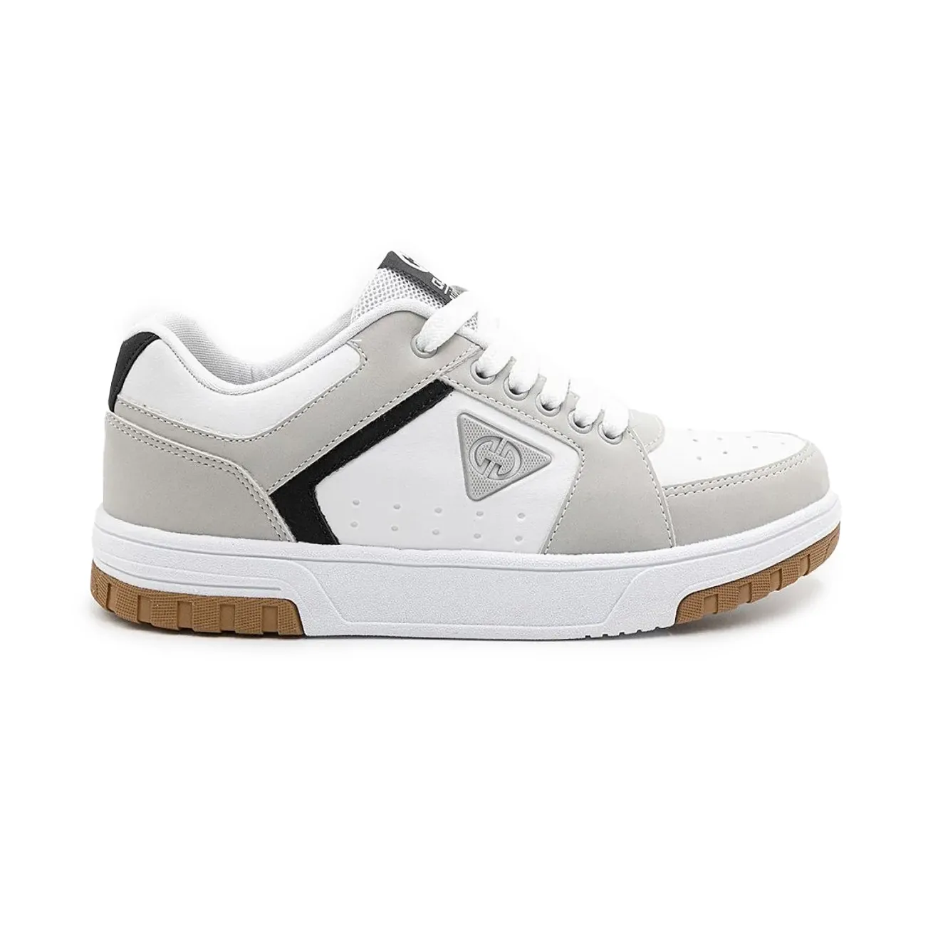 Tênis casual masculino infantil Ollie modelo Volt2 cor gelo visto de frente